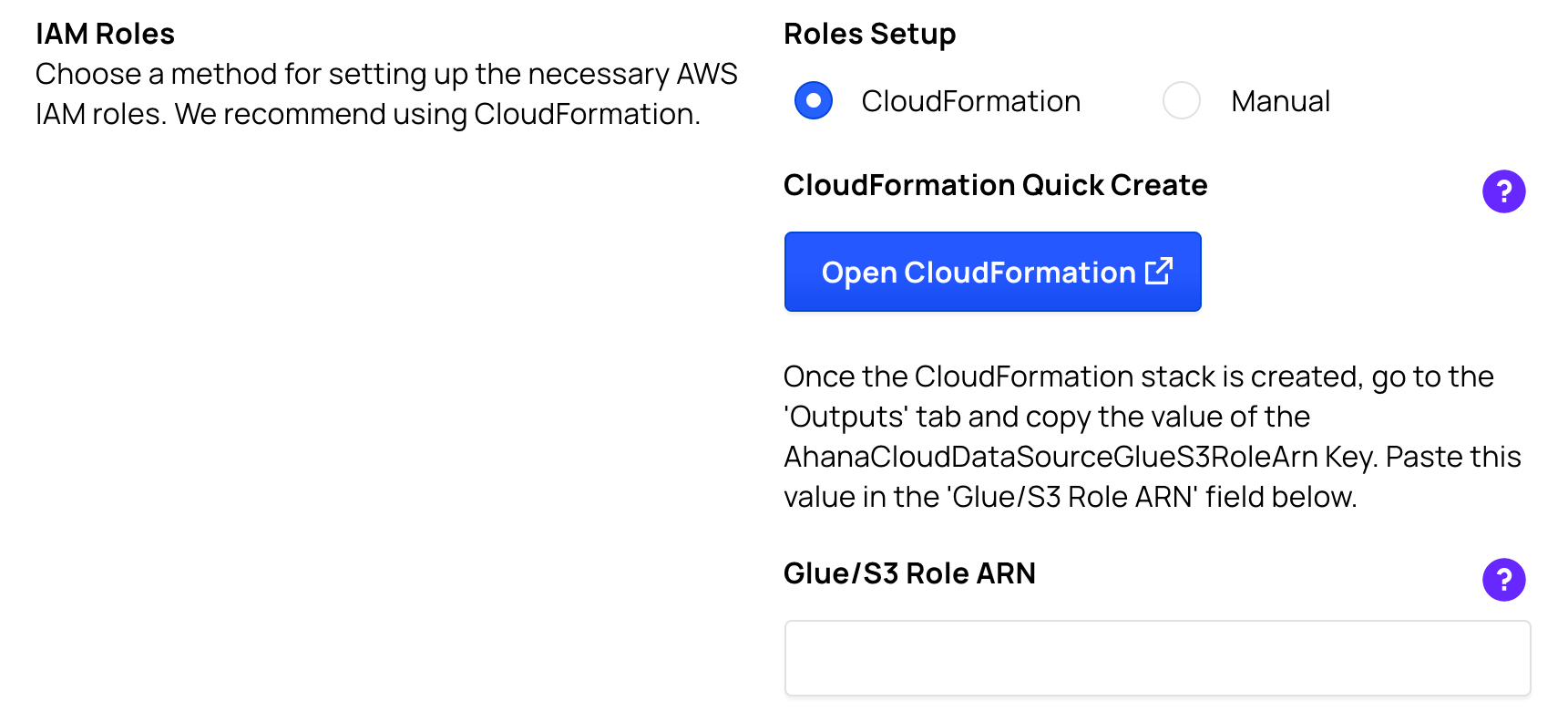 Set up your IAM Role using CloudFormation